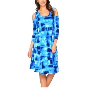 Susan Graver cold shoulder dress